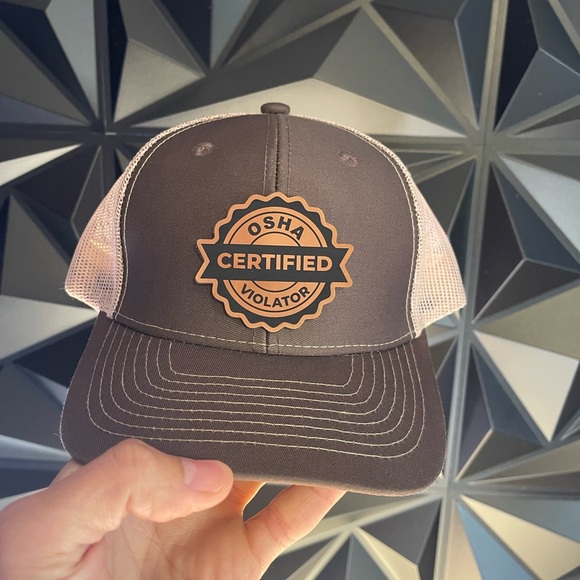 OSHA Certified Violator Black and Tan Cap - Picture 1 of 2